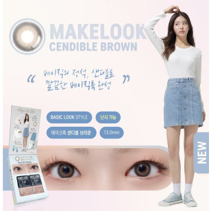 【散光】Lensme Make Look Torica Cendible Brown 메이크룩 샌디블 브라운(난시교정용)  每月抛棄散光彩妝隱形眼鏡